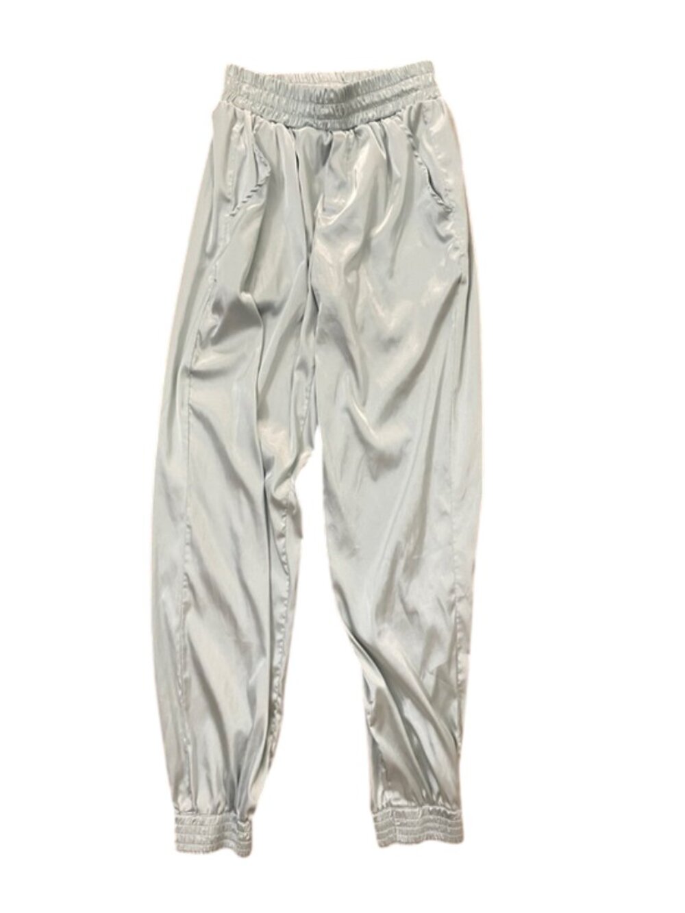 Summer Weatherly Satin Pajama Pants Medium M Seafoam Green Blue Luxe Sleepwear